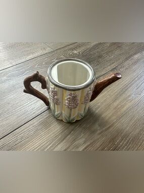 🌞Sale 3 for $15 SAKURA vintage ceramic Teapot by DEBBIE MUMM